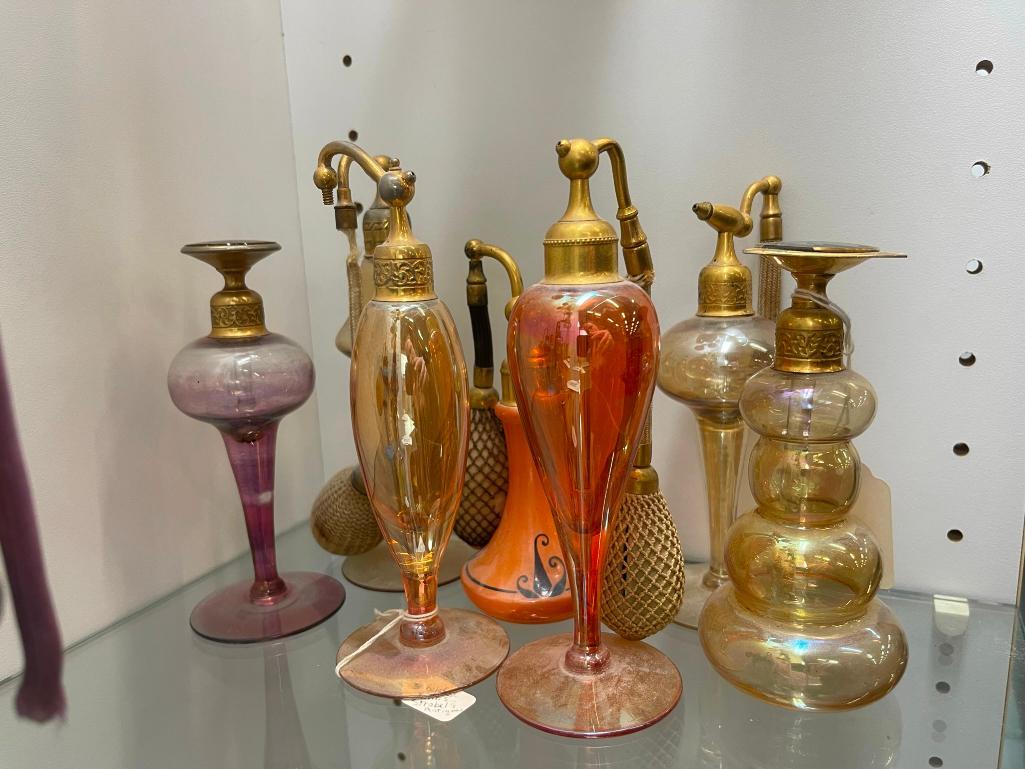 7 Perfume Bottles incl Art Deco (1 of 5)