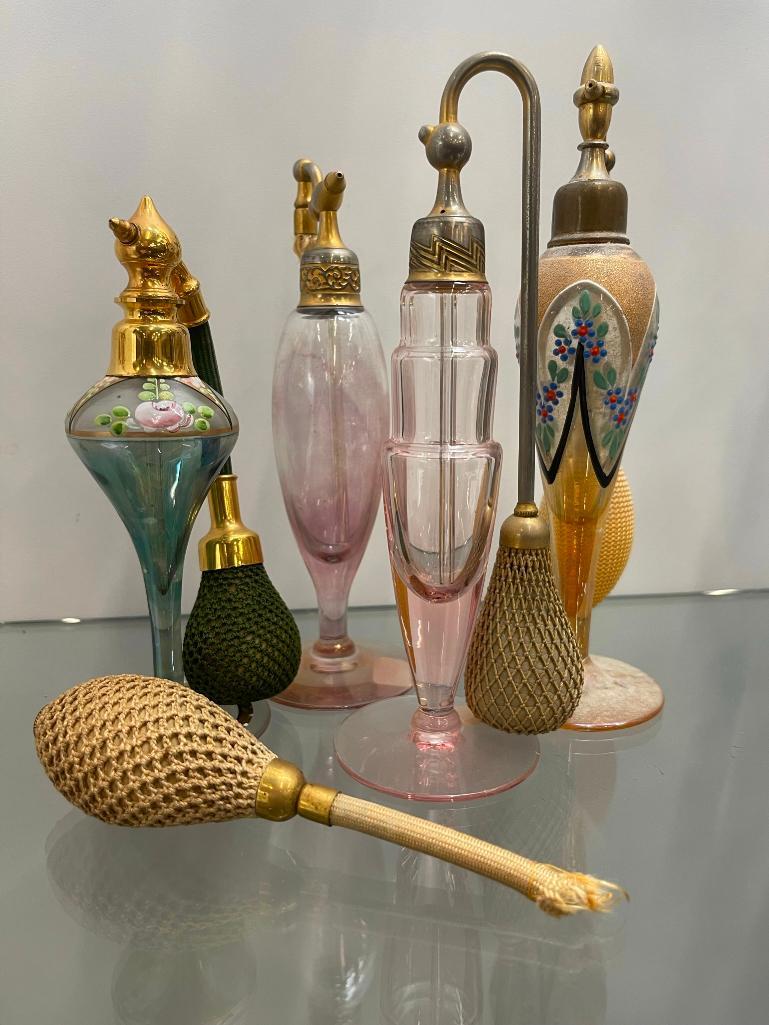 4 Perfume Bottles incl. Decorated, etc. (1 of 5)