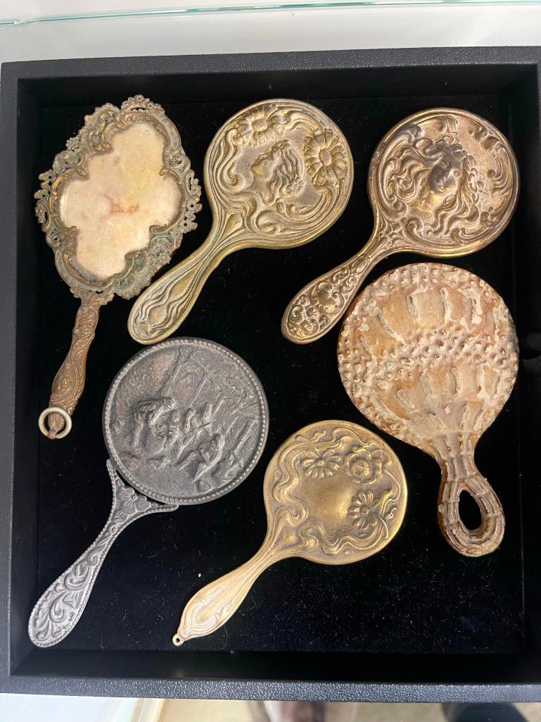 6 Small Hand Mirrors, Art Nouveau, Paris 1898 (1 of 5)