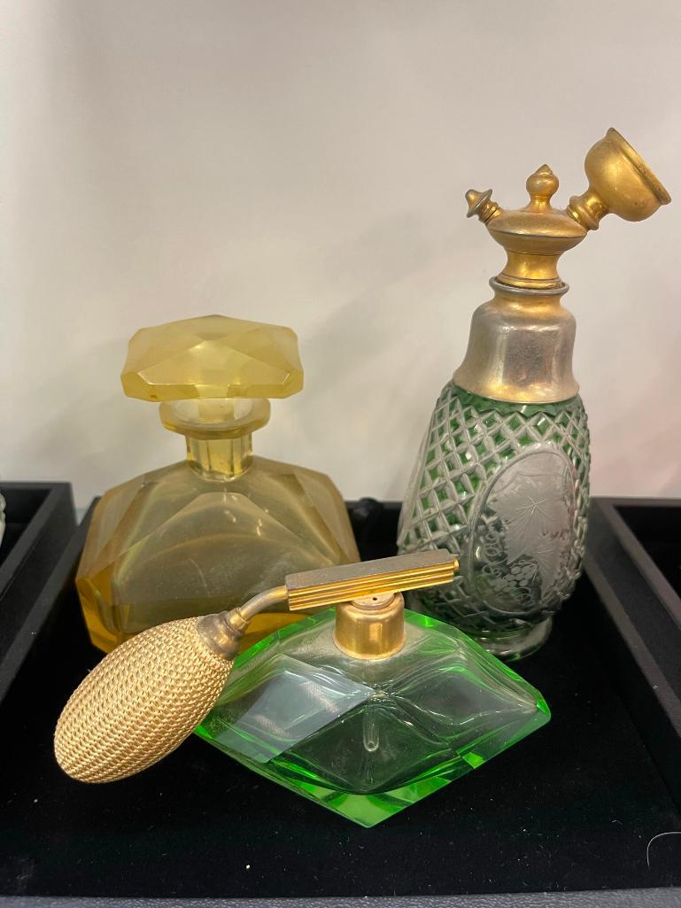 3 Perfume Bottles incl French, Art Deco, etc (1 of 4)