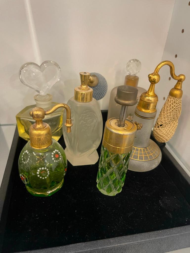 6 Perfume Bottles, Faceted, Heart Stopper, etc (1 of 6)