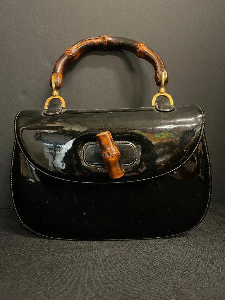 Gucci Patent Leather Purse, Bamboo Handle (1 of 10)