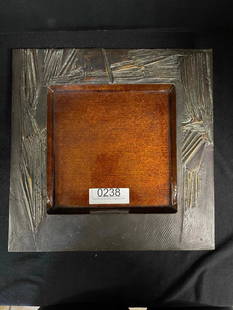 Del Campo, Italy Bronze Tray: Del Campo, Italy Bronze Tray, approx 12.75" x 12.75"