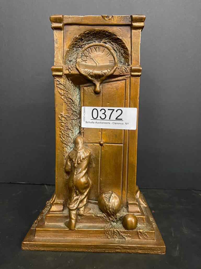 Bronze Vase w/ Figures, 4 sided, each different (1 of 9)