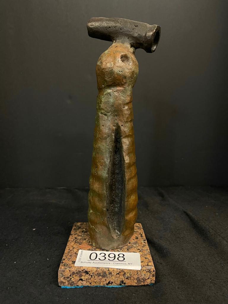 Signed Miro Abstract Bronze Sculpture (1 of 6)