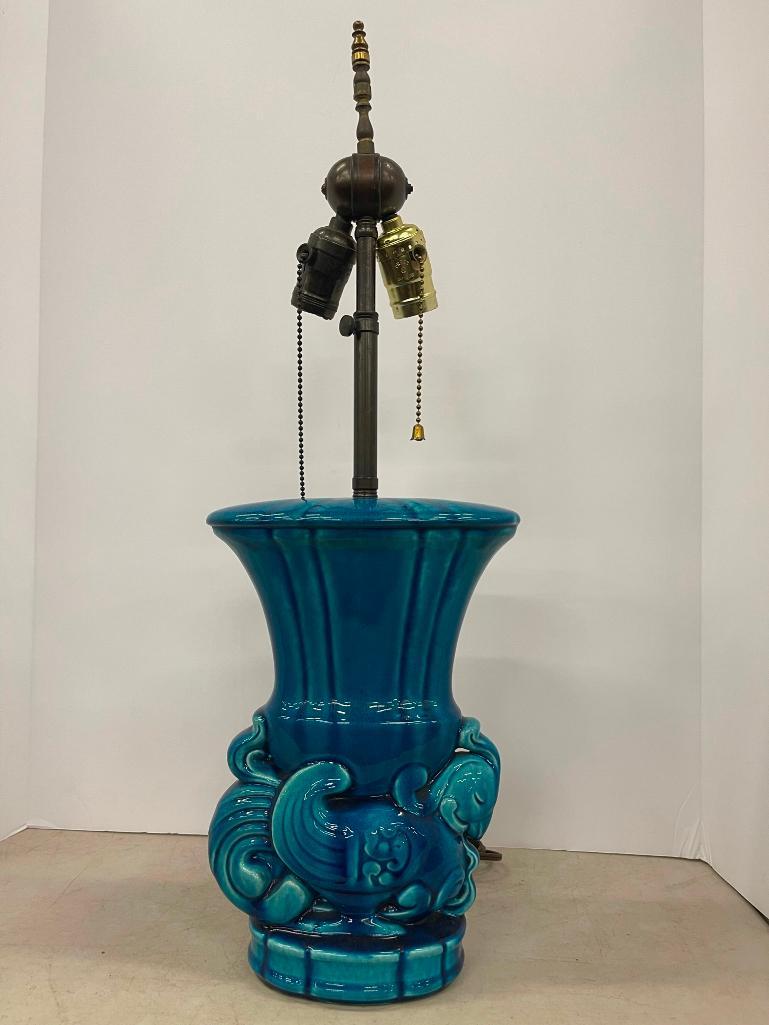 Cowan Pottery Lamp w/ Stylized Bird (1 of 6)