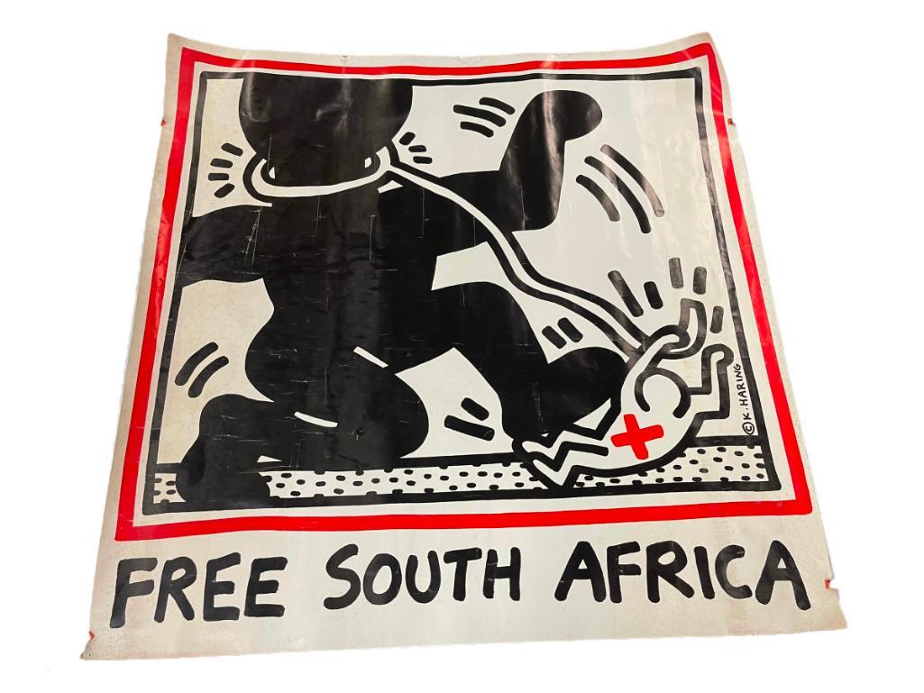 Keith Haring 1985 "Free South Africa" Poster (1 of 5)
