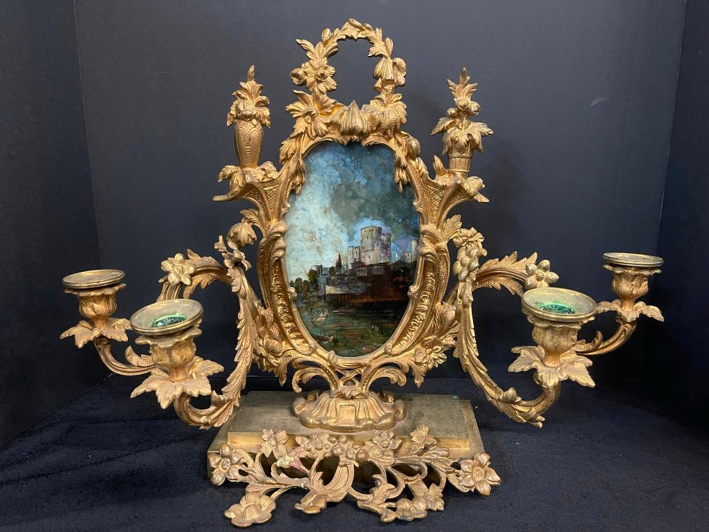 Very Ornate Bronze Candelabra (1 of 7)