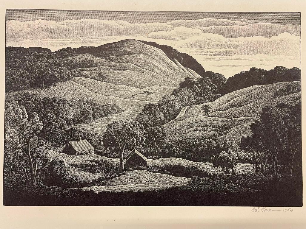 Thomas W. Mason, 1954 Wood Engraving (1 of 5)