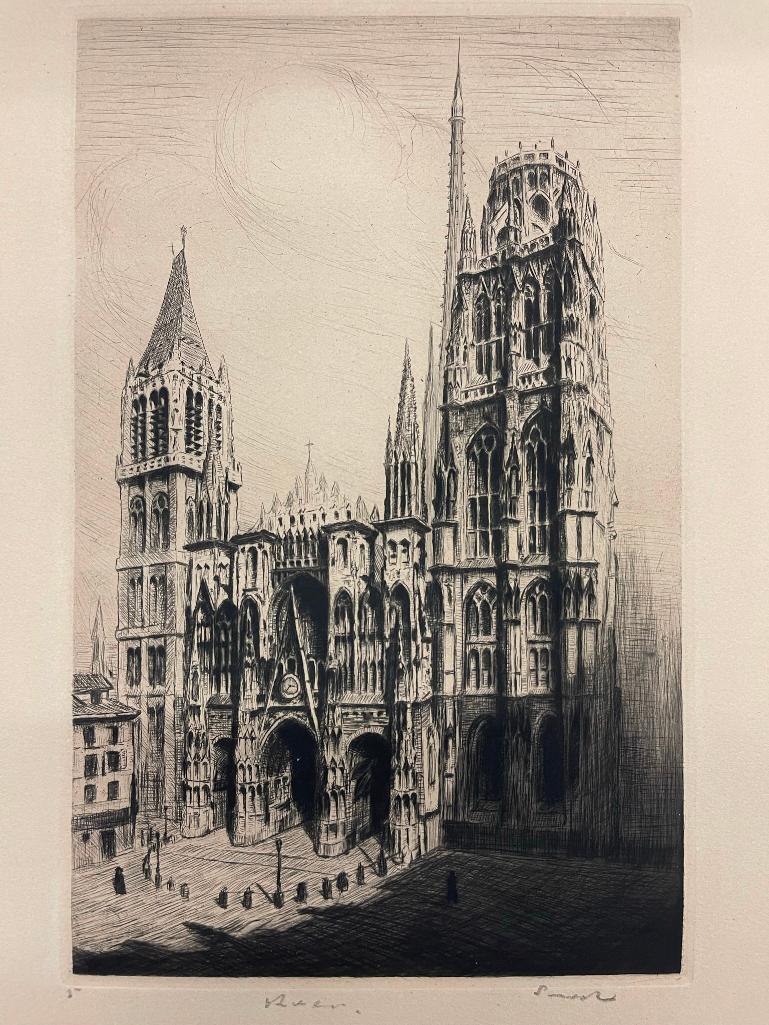 James Ensor, Dry point "Reems" #3 (1 of 5)