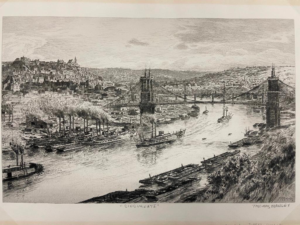 4 Engravings incl. Thomas Manley, Leon Dolice etc (1 of 11)