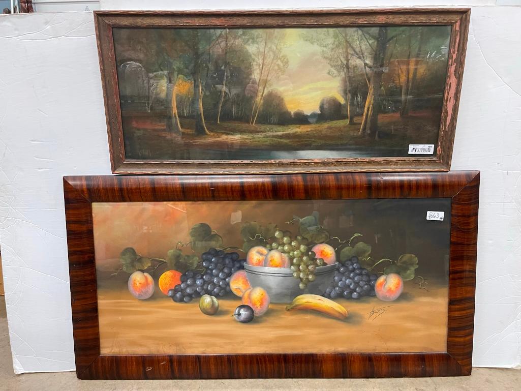 2 Signed Pastels incl. Hadland "Fruit Still Life" (1 of 11)