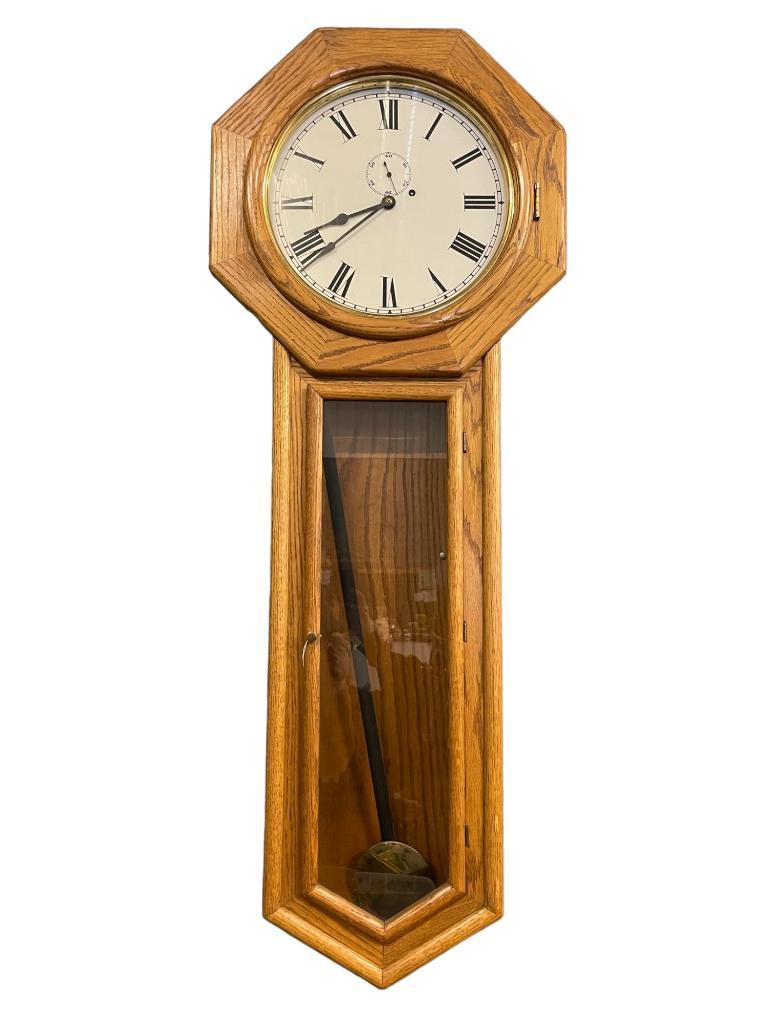 Tall Regulator Clock Manuf. In the USA: Tall Regulator Clock Manuf. In the USA approx 5" x 20" x 54"