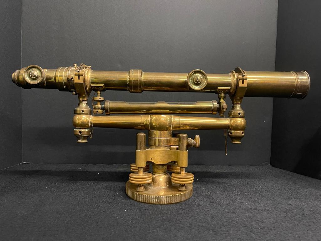 アンティーク雑貨 W&L.E.GURLEY TROY. N.Y USA Vintage Antique W & L E Gurley Brass Transit Troy New York