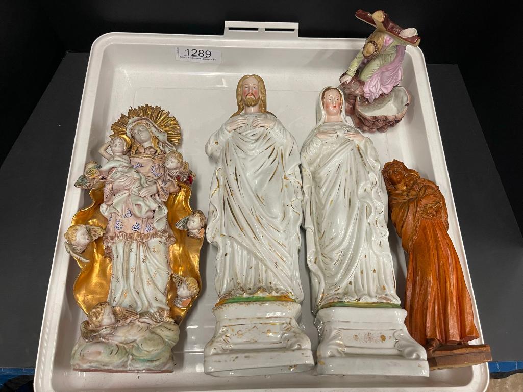 Religious Porcelain figures incl Jesus & Mary Mar 11, 2023 Schultz