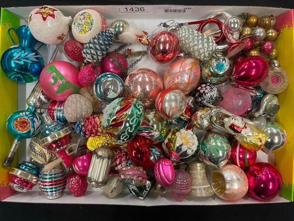 Vintage Christmas Glass Ornament Assortment: Vintage Christmas Glass Ornament Assortment