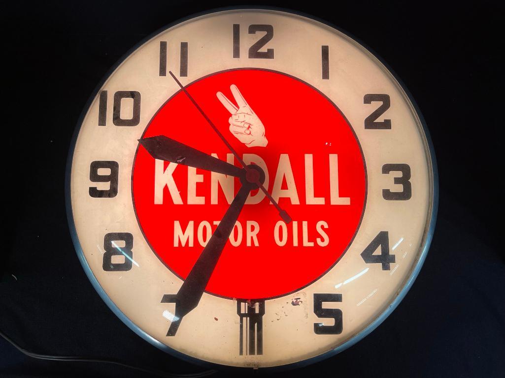 Kendall Motor Oils Advertising Clock Mar 11, 2023 Schultz