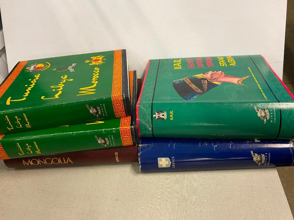5 Books Foreign Stamps, Mongolia, Greece etc: 5 Books Foreign Stamps, Mongolia, Greece, Egypt, etc