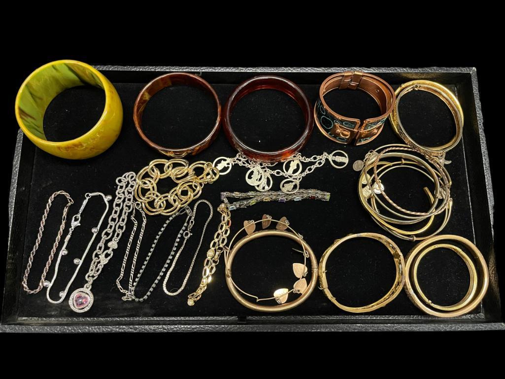 Group of Jewelry incl Bangle Bracelet, etc. (1 of 6)