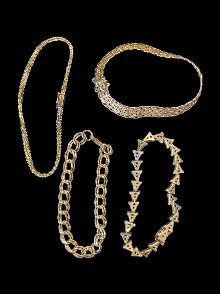 4 14k Gold Bracelets (1 of 8)