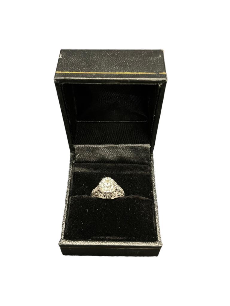 Antique White Gold approx. 1.7 ct. Diamond  Ring (1 of 12)