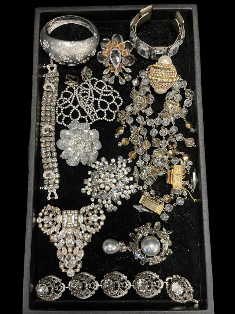 Tray Costume Jewelry, Schreiner pin, etc (1 of 9)
