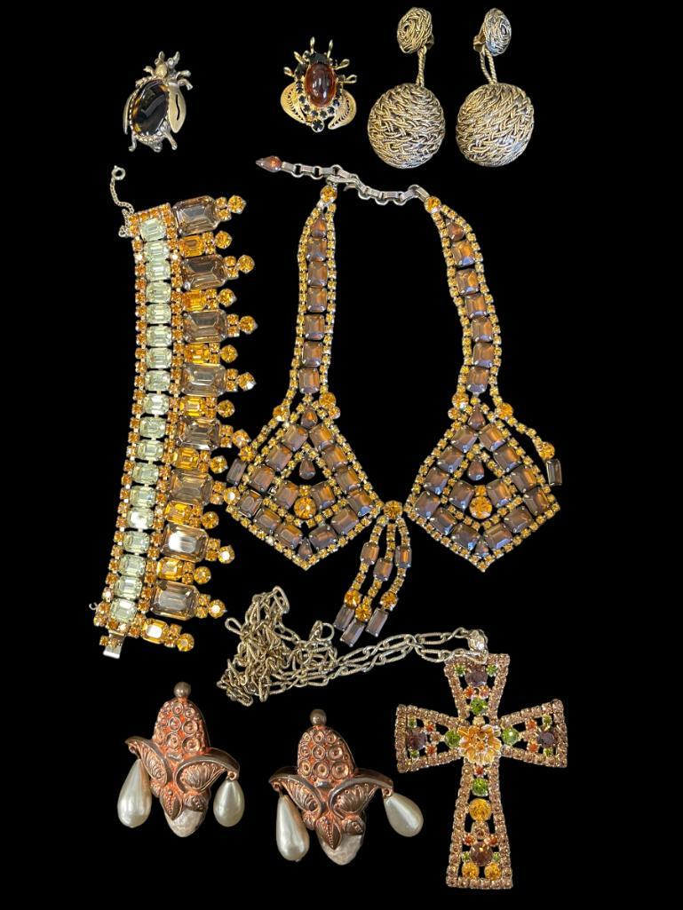 "Amber" Costume Jewelry Lot (1 of 9)