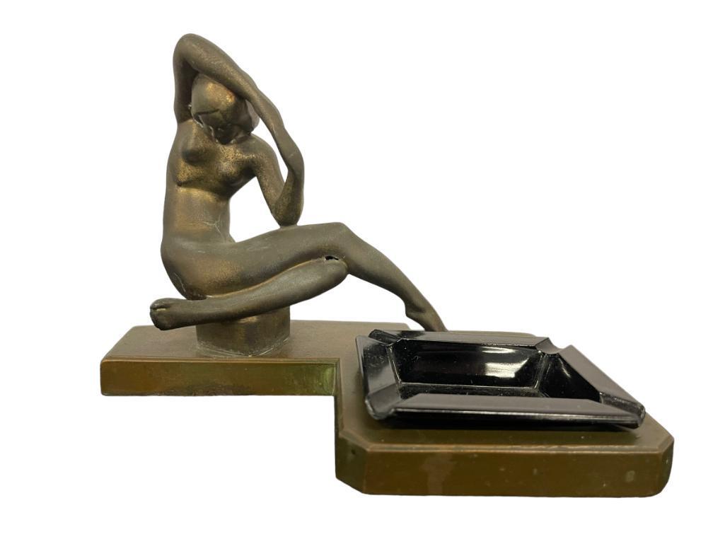 1920's Frankart Ashtray Holder w/ Female Figure (1 of 7)