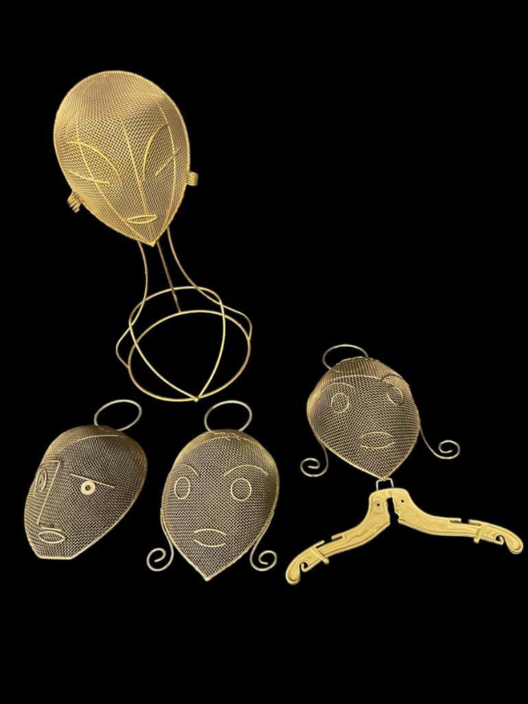 Weinberg Brass Plated Wire Head Displays (1 of 5)