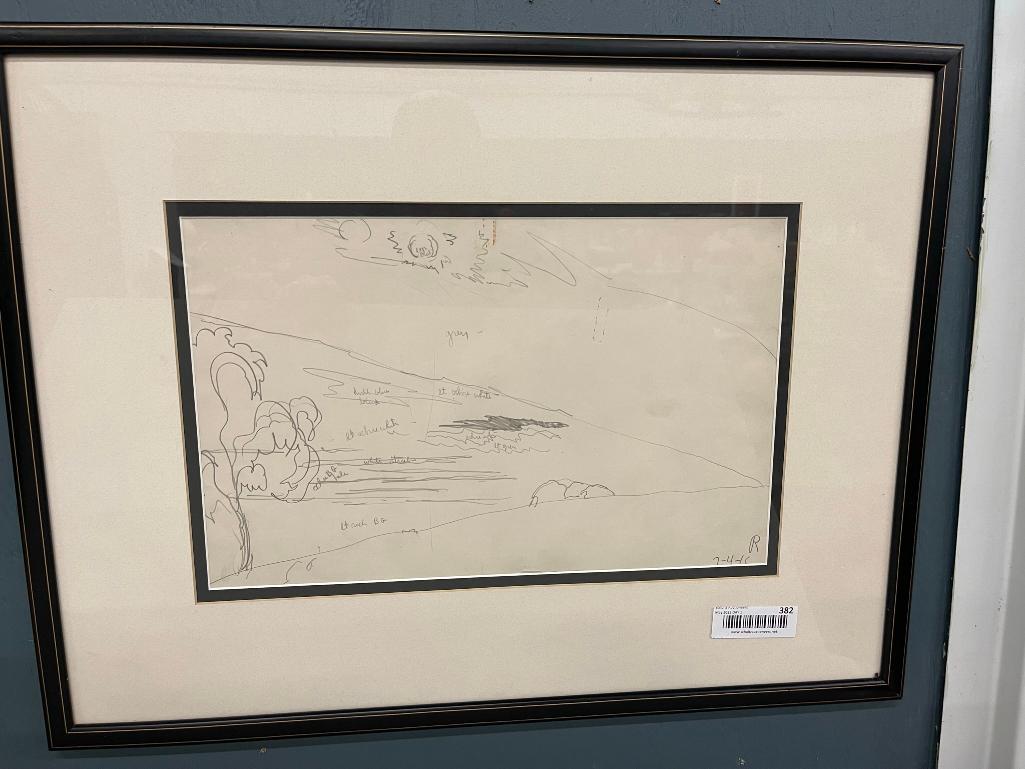 Charles Burchfield Pencil Sketch, 7/4/15 (1 of 4)