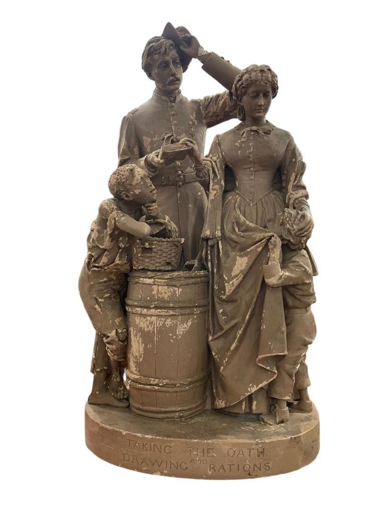 John Rogers, 1870's Plaster Sculpture (1 of 5)