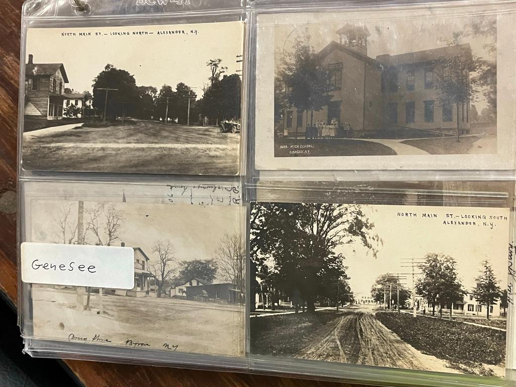 NYS Real Photo Postcards incl. Genesee, Herkimer County (1 of 20)
