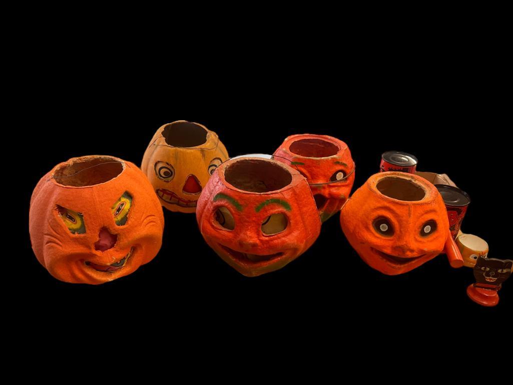 Tray lot incl Halloween noise makers, Halloween cat head etc (1 of 16)