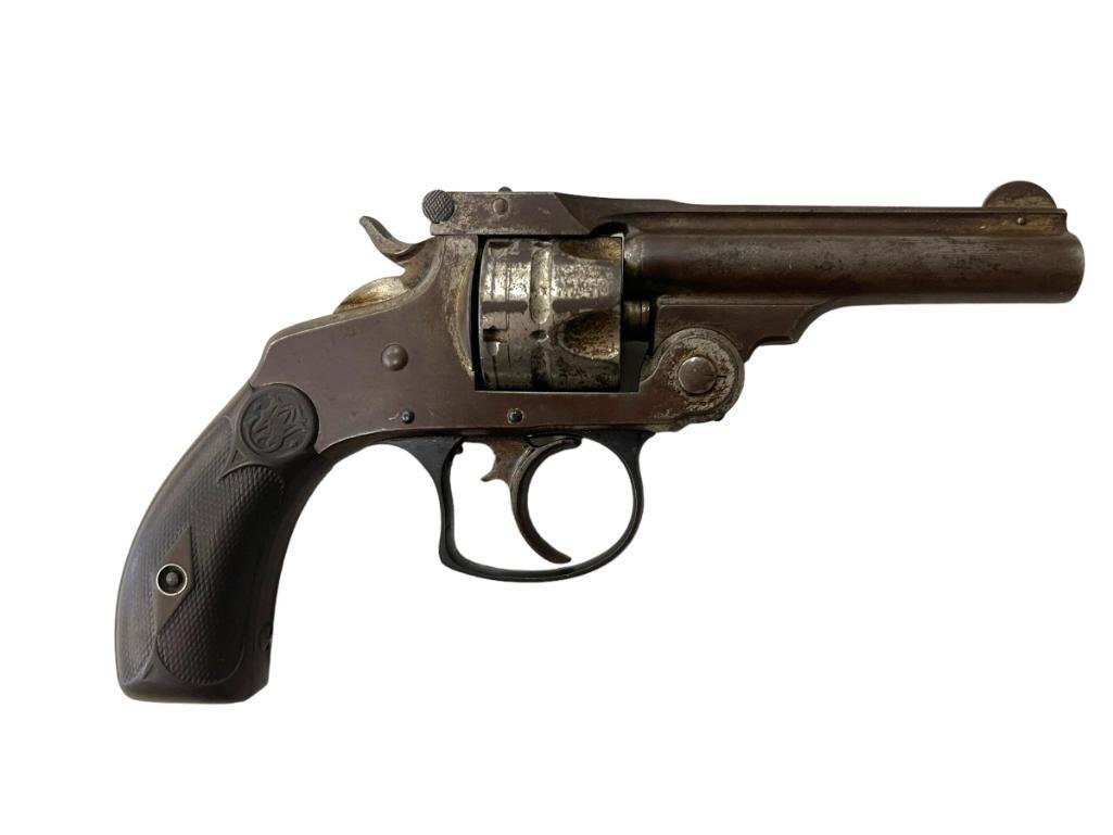 Antique Smith + Wesson Top Break Revolver: Antique Smith + Wesson Top Break Revolver Serial #10952, 1877 Patent date