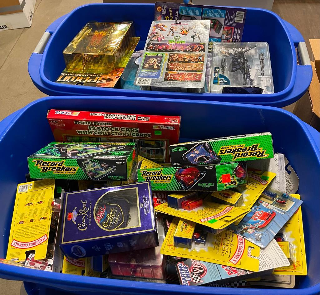 Approx. 80 N.O.S. Spawn Figures, Matchbox and Nascar: Approx. 80 N.O.S. Spawn Figures, Matchbox and Nascar