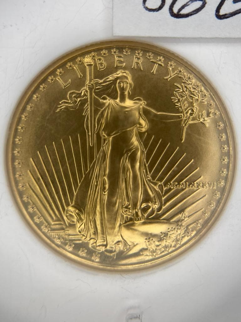 1986 $25 Gold Half Eagle, Graded M569 (1 of 4)