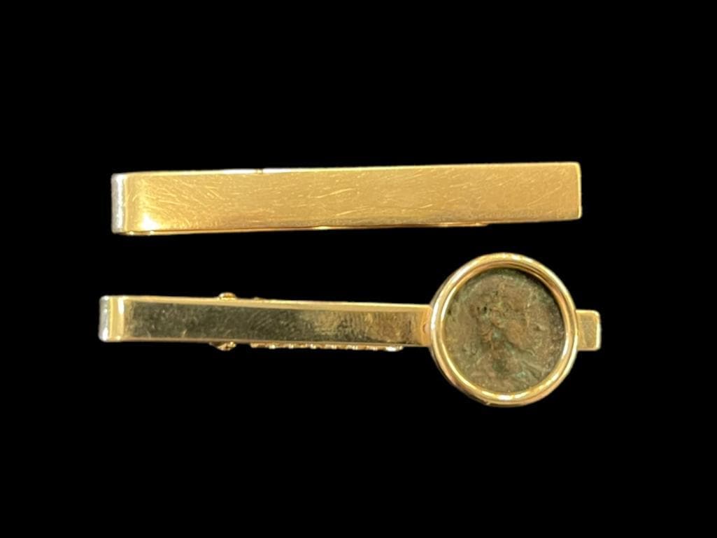 Two 14K Gold Tie Bars (1 of 8)