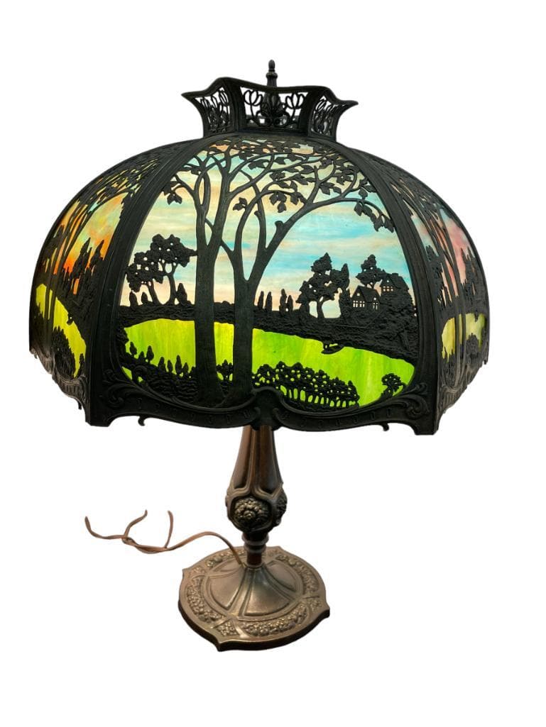6 Panel Stained Glass Lamp (1 of 11)