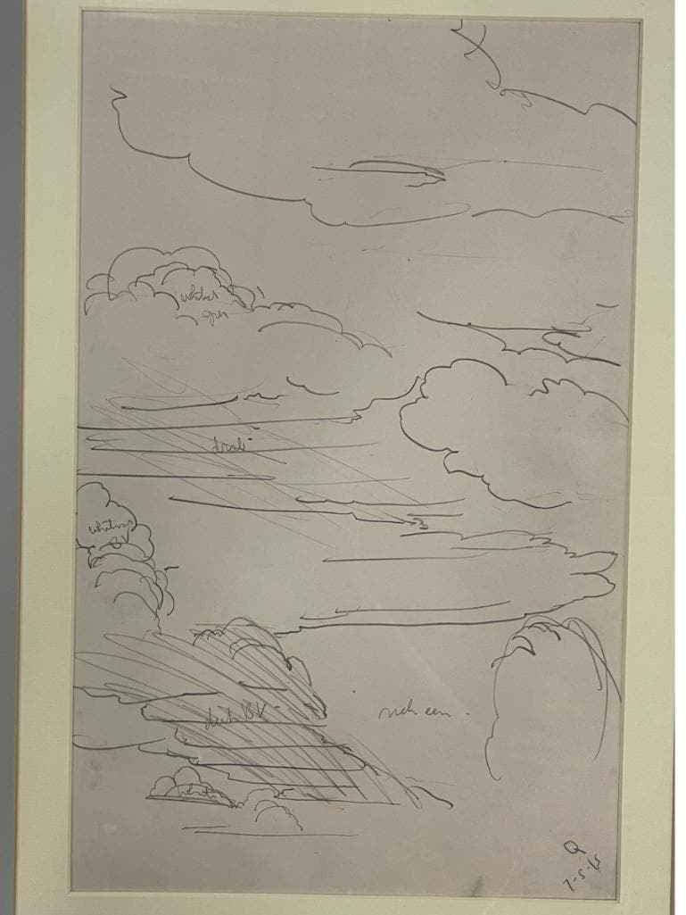 Charles Burchfield 1915 Pencil Sketch (1 of 5)