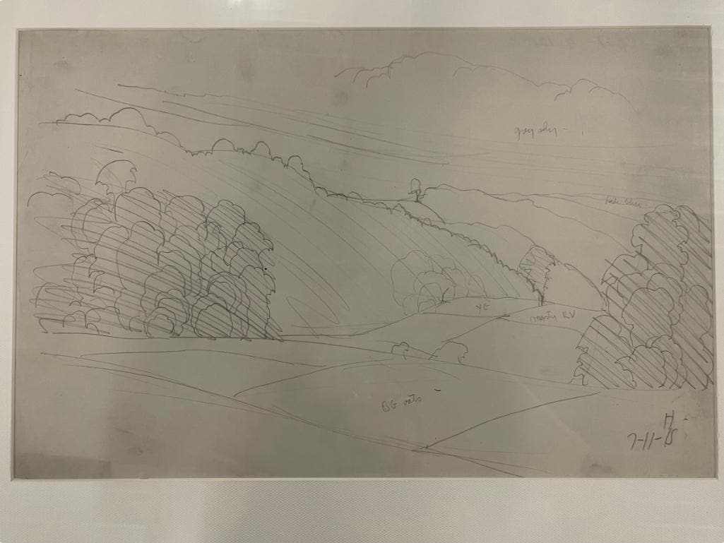 Charles Burchfield 1915 Pencil Sketch (1 of 6)