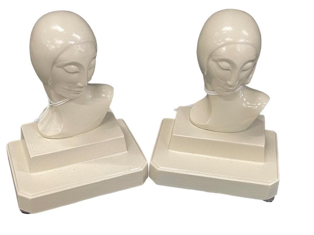 Frankart Female Bust Bookends (1 of 3)