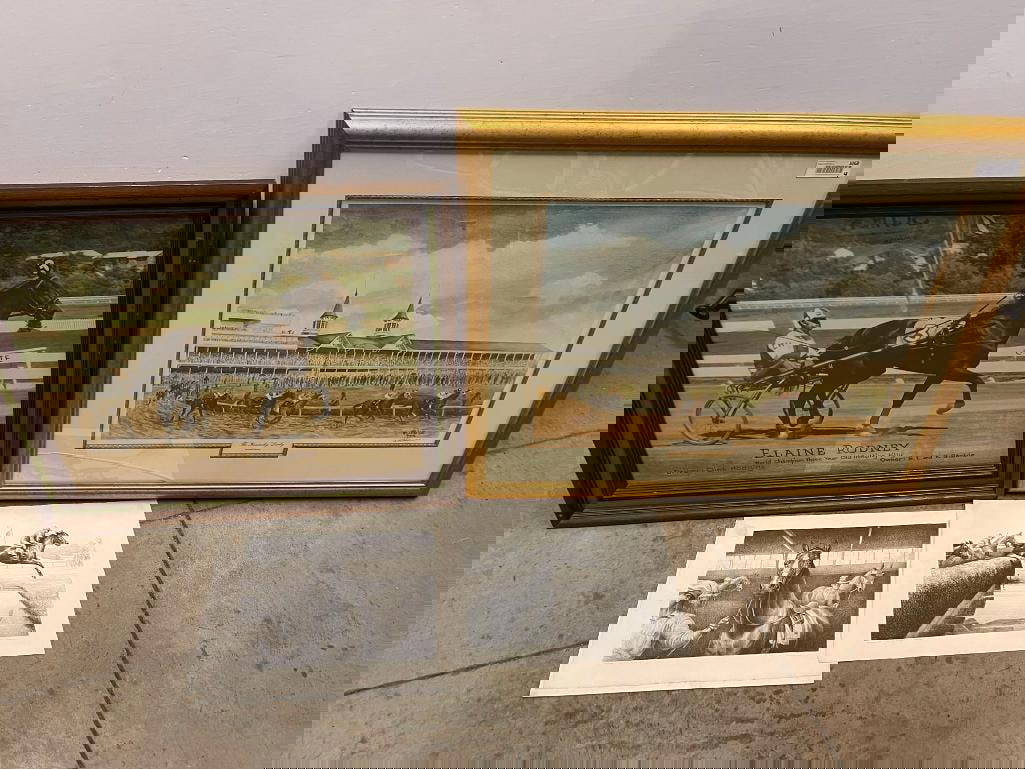 Horse Racing Items Incl. Kentucky Derby Print & More Auction