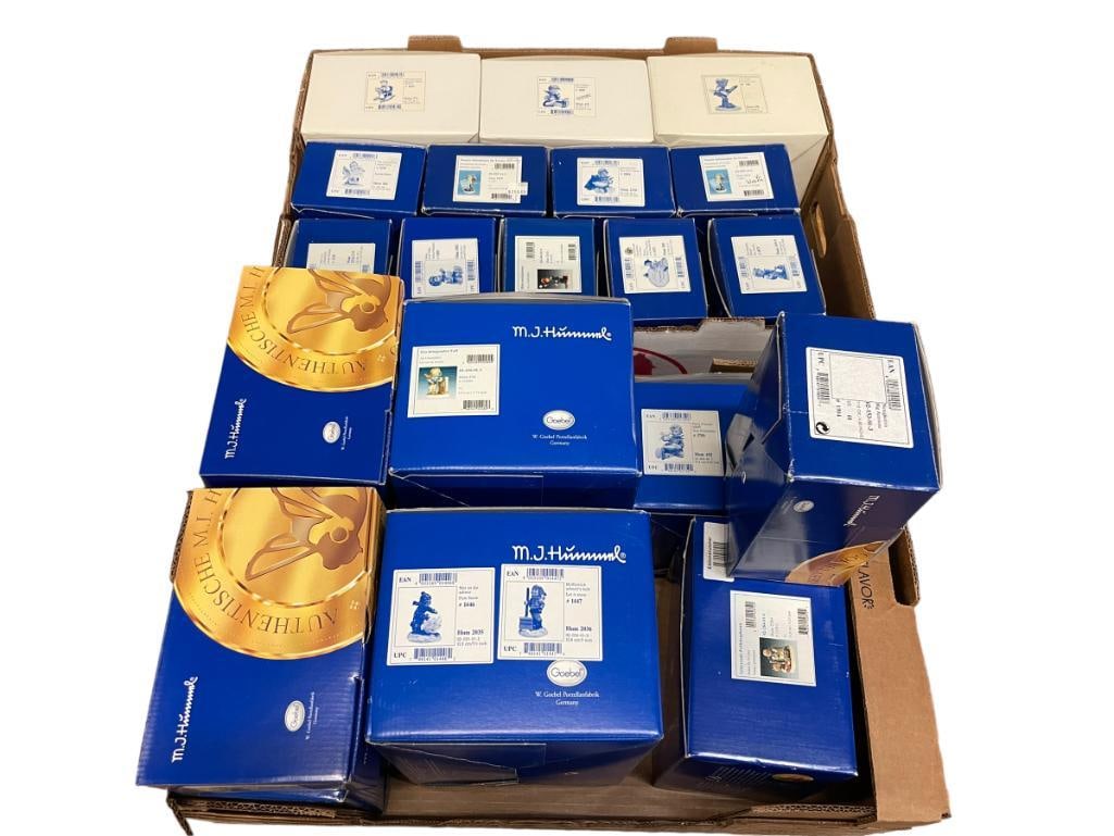 Group of Hummels: Group of Hummels in boxes, approx. 21.