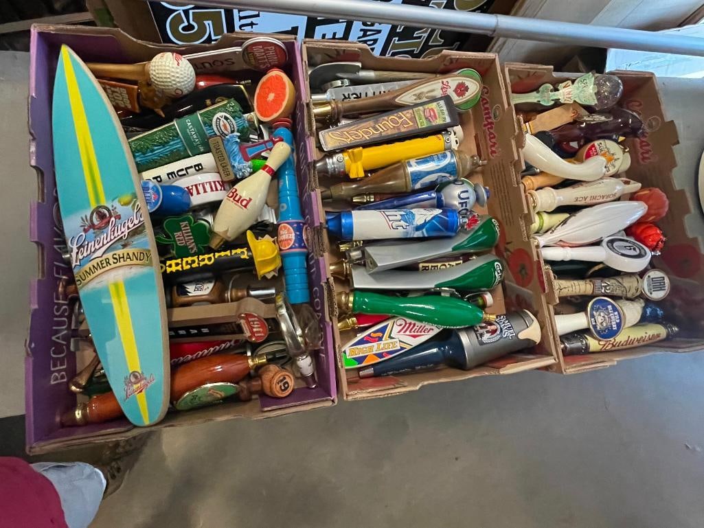 Beer Taps Incl. Heineken: 3 lots of beer taps incl. Firehouse, Heineken, Killians, etc.