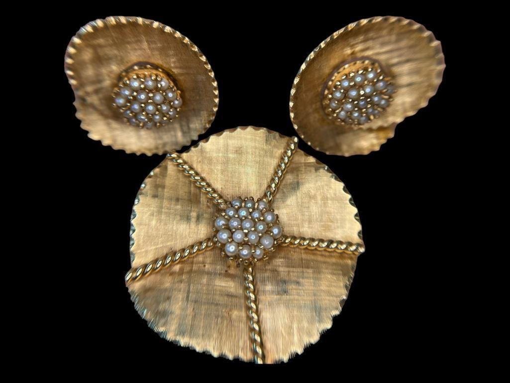 14K Gold Pin and Earring Set (1 of 12)