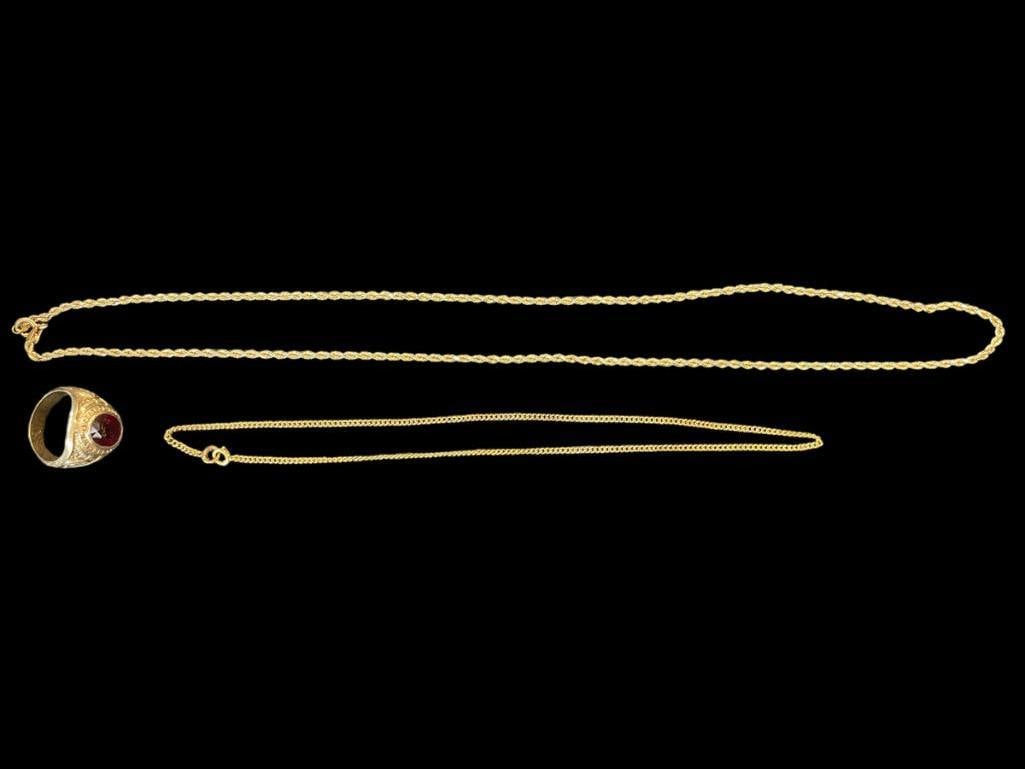 10K Gold incl School Ring & Necklaces (1 of 7)
