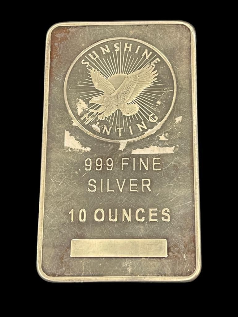 10oz Fine Silver Bar (1 of 3)