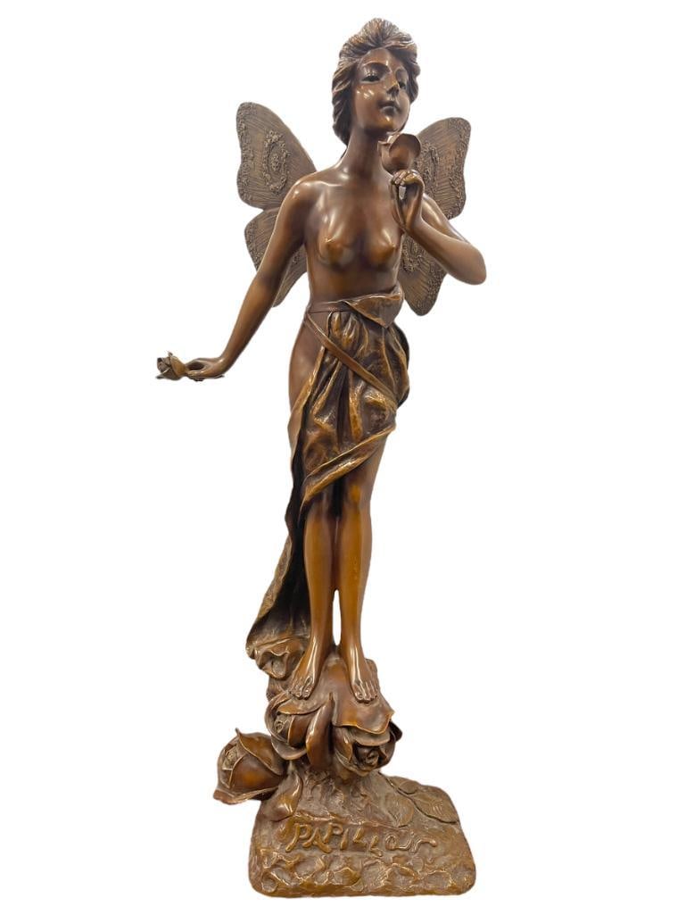 E. Villanis Bronze Sculpture (1 of 9)