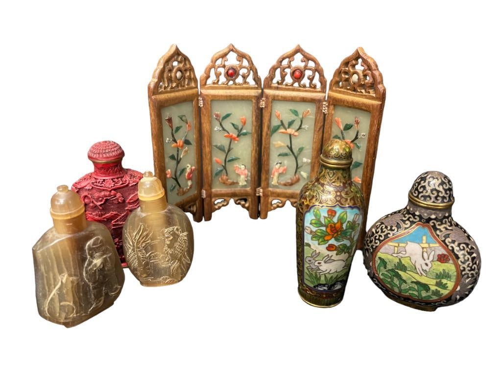 Chinese Snuff Bottles incl. Fine Cloisonne (1 of 9)