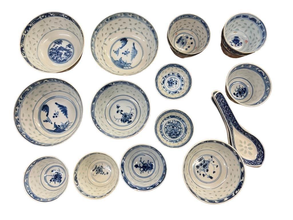 21 pc Asian Rice Bowls, spoons & More (1 of 6)